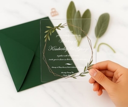 acrylic invitation printing