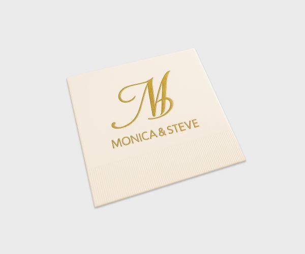 Foil Stamped Napkins