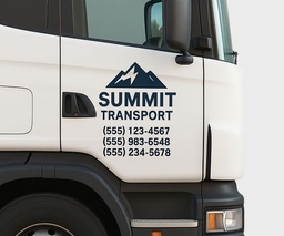 USDOT Custom Truck Decal