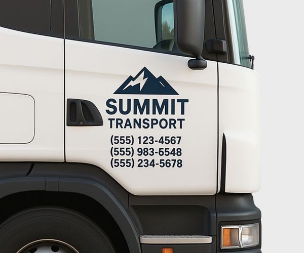 USDOT Custom Truck Decal